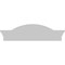 Ekena Millwork Segment Arch W/ Flankers 3 Spoke Architectural Grade PVC Pediment, 26"W x 7-1/2"H x 2-1/2"P PEDPS026X075SGF03 - alternate 5
